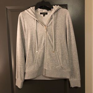 Juicy Couture Grey Velour Track Jacket!